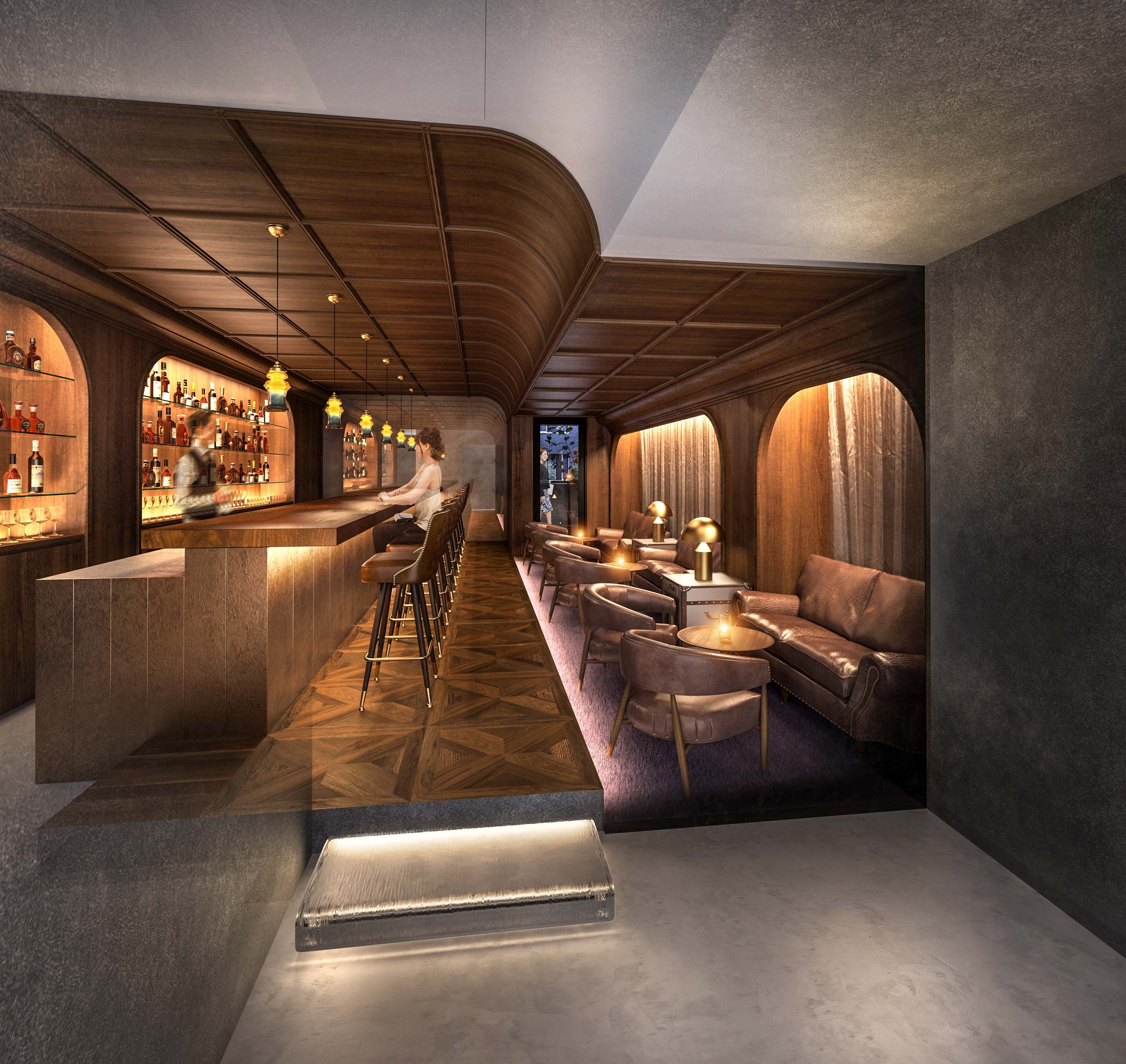 飲食店CGパース CGパースのダイニング・バーのデザイン施工事例