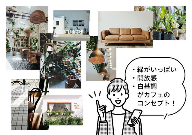 コンセプトのはっきりした店舗のイメージ