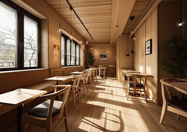 カフェの空間デザインイメージ