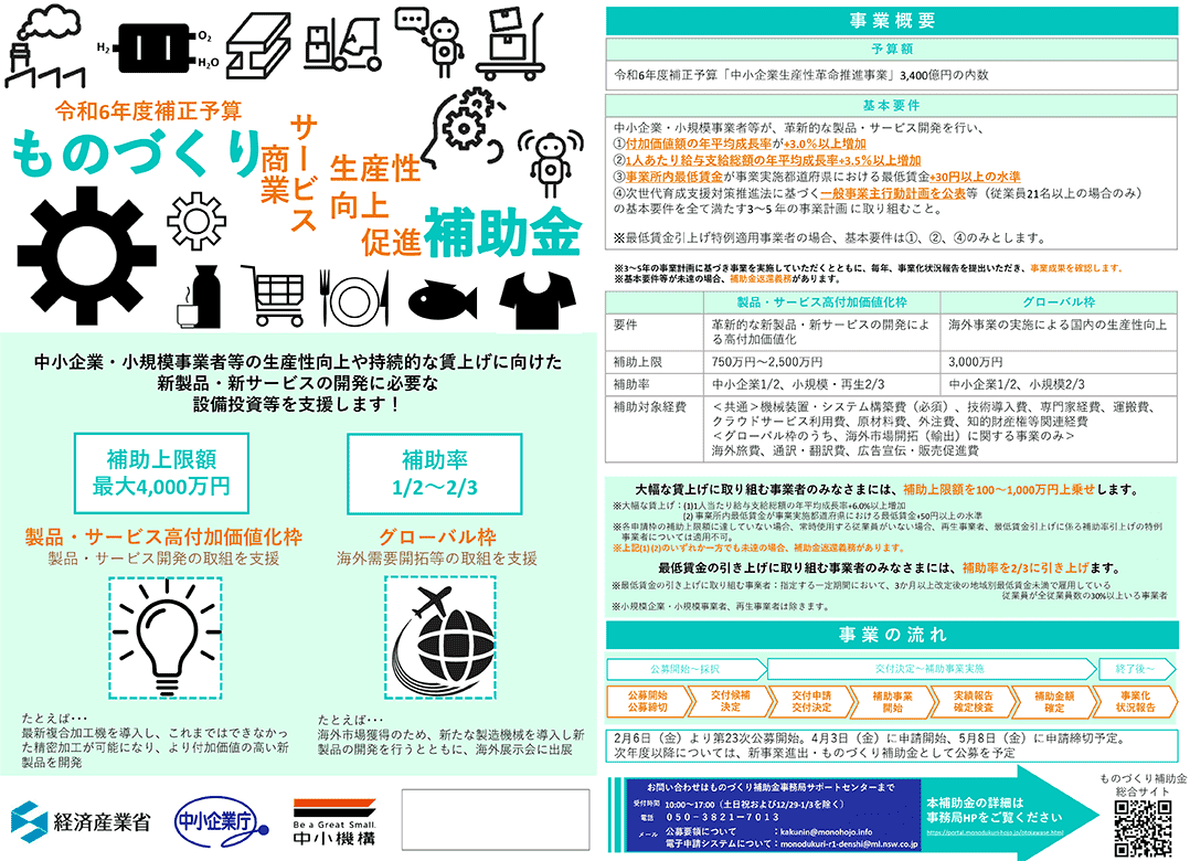 2026年度（令和8年度）ものづくり補助金の概要